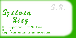 szilvia uitz business card